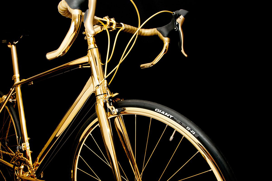 24K Gold Racing Bike Costs Rolls-Royce Wraith Money