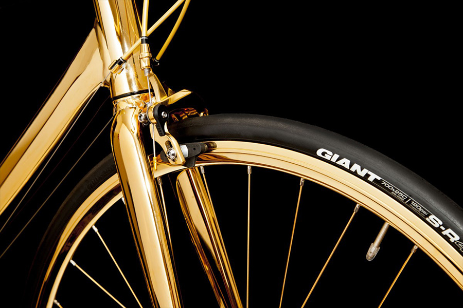 24K Gold Racing Bike Costs Rolls-Royce Wraith Money