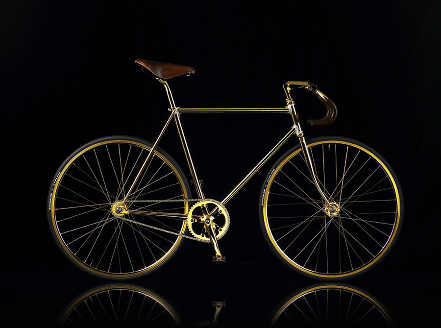 Auramania Crystal Edition Gold Bike