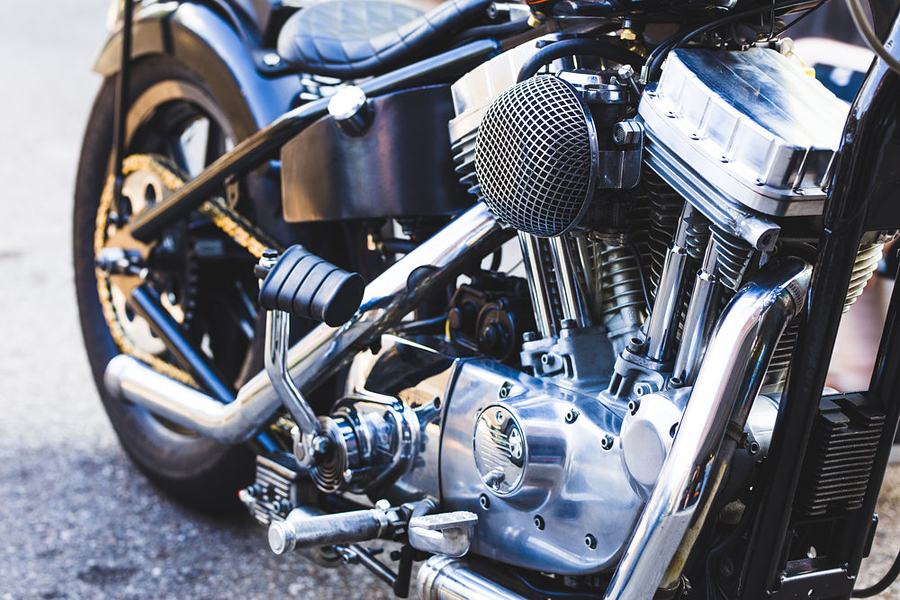 custom harley davidsons engine