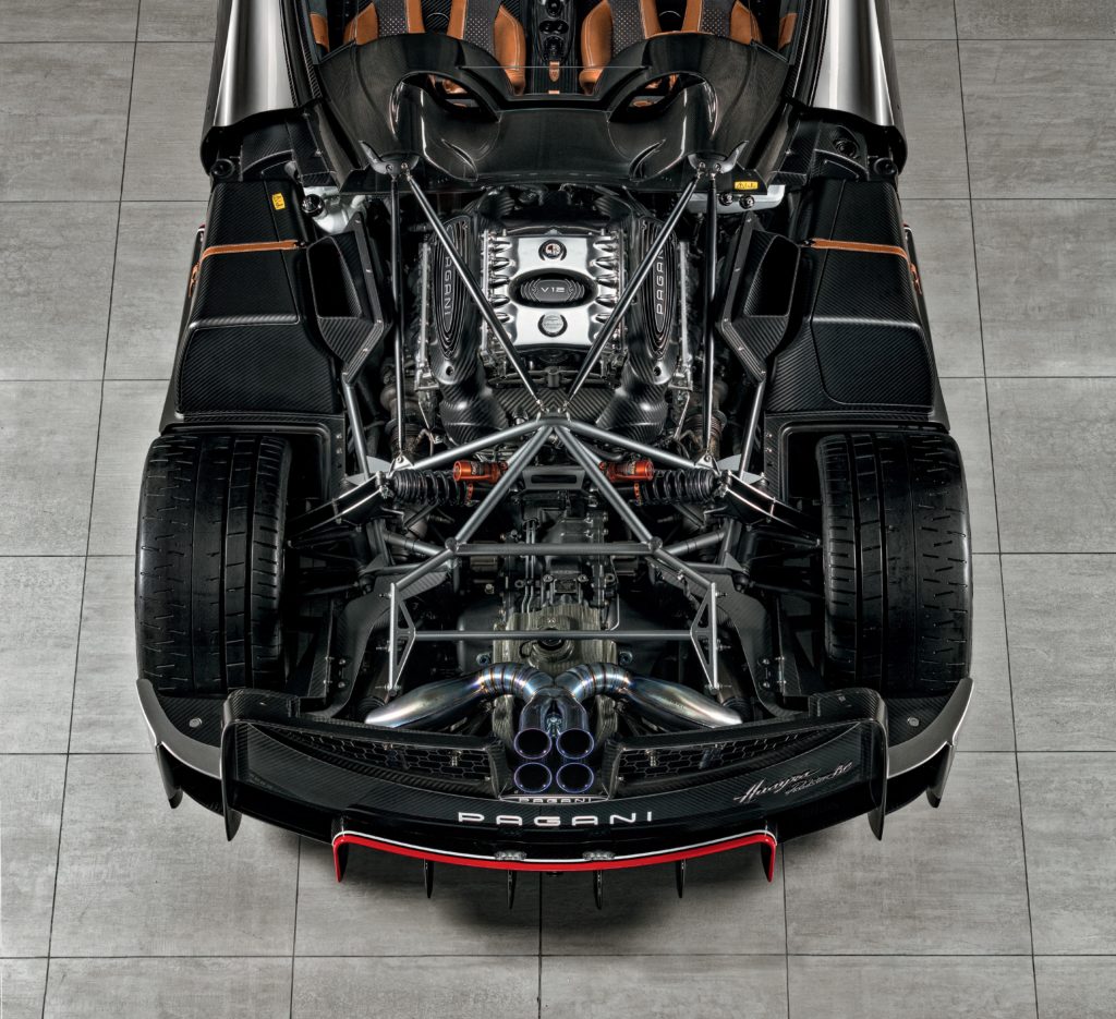 pagani huayra roadster bc engine