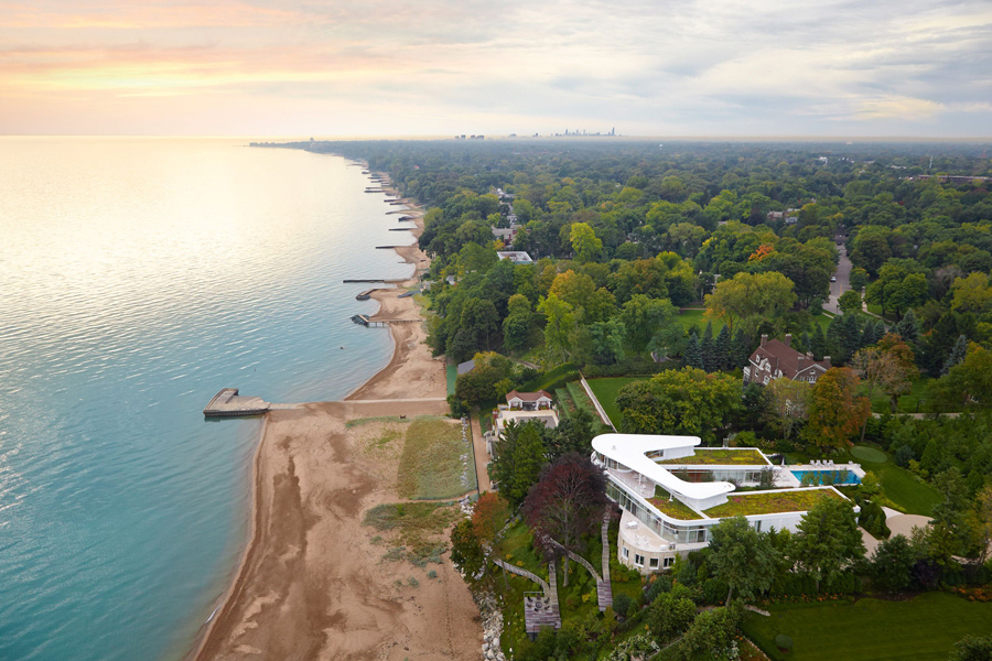 beach houses lake michigan