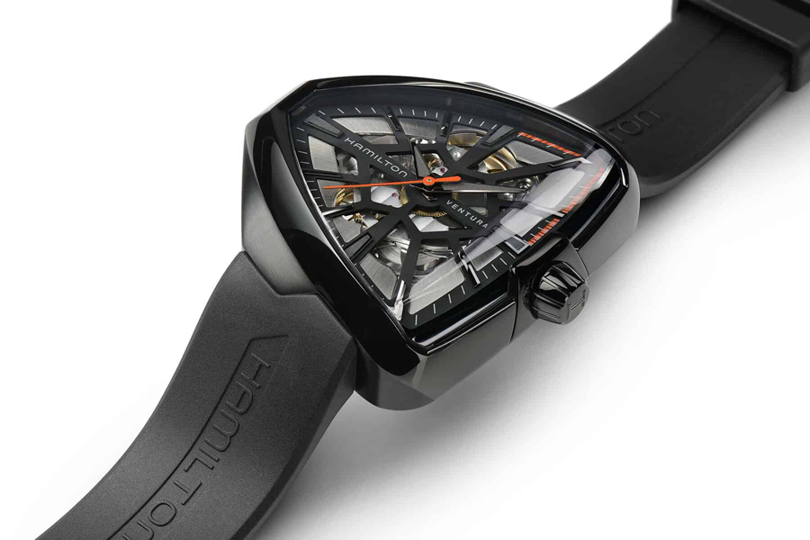 triangular wrist watch