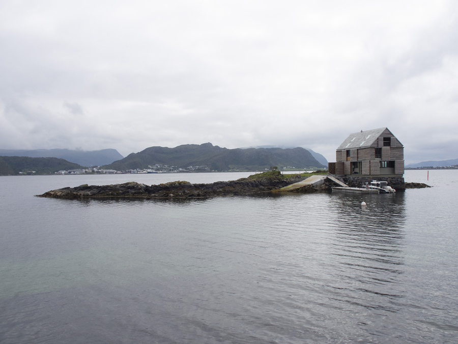 house on a rock in norway