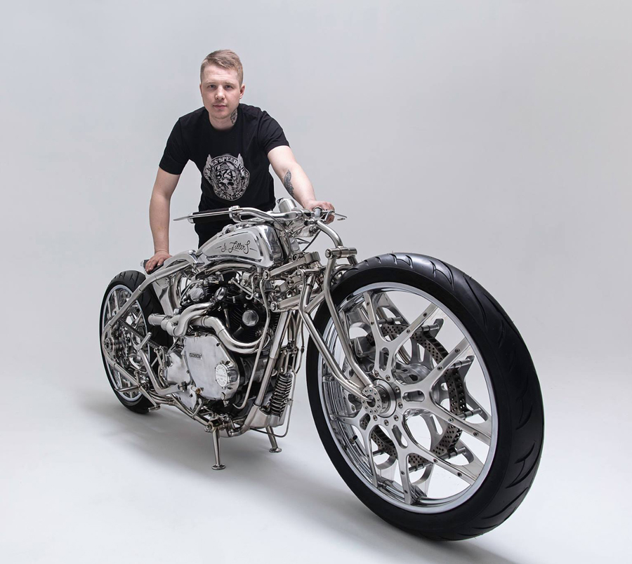 Elegant-Looking Custom Bike 'Vincent' by Zillers Garage