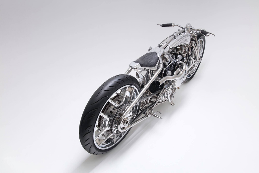 stainless steel custom motorcycle