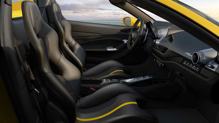 2020 ferrari f8 spider interior design