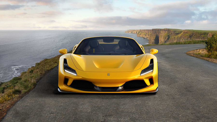 ferrari f8 spider yellow edition