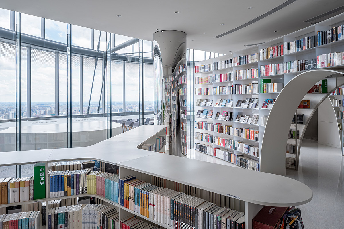 modern book store interior