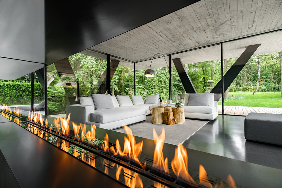 fireplace modern design