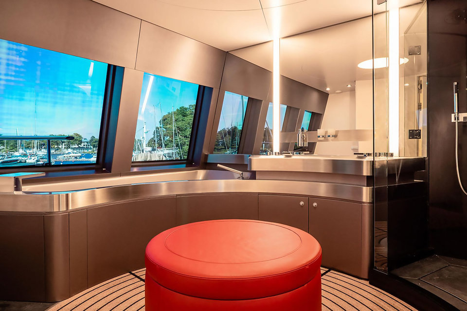 luxury catamaran interior design