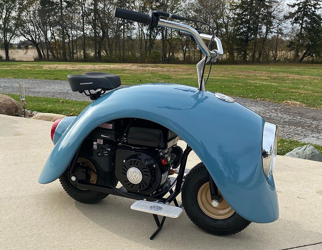 volkswagen retro motorbike