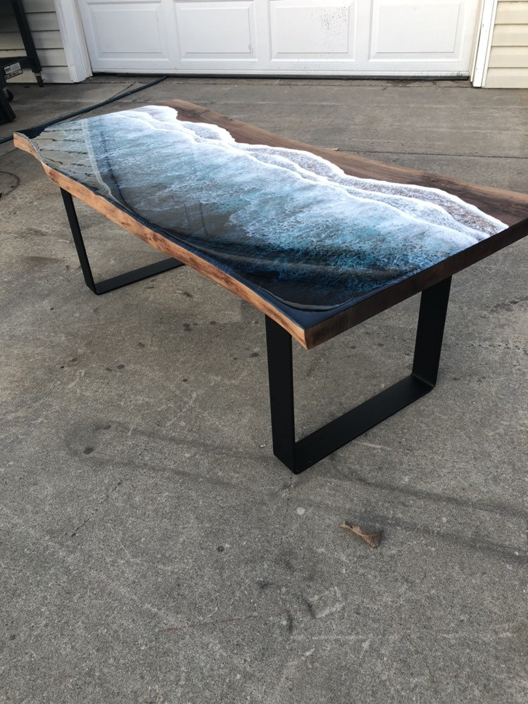 unusual wooden coffee table