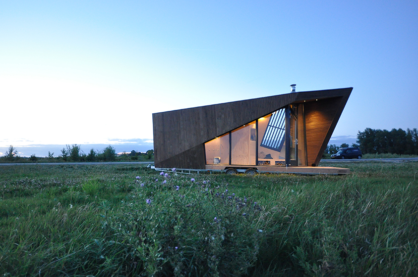 modern tiny house on wheels