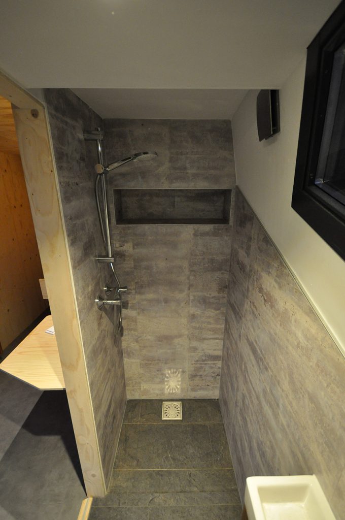 shower room tiny house on wheels