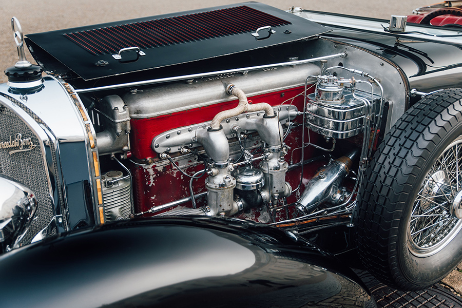 vintage mercedes benz engine