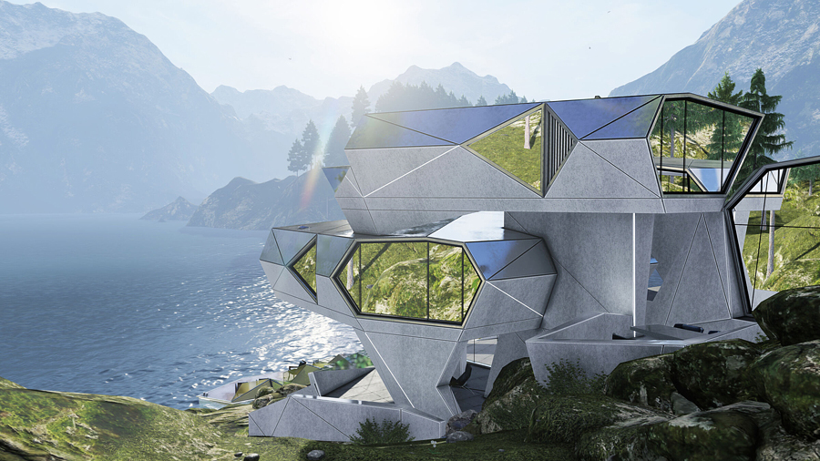 house with bulletproof glass