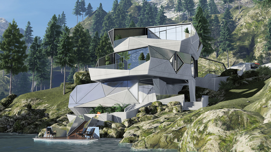 monolithic concrete house