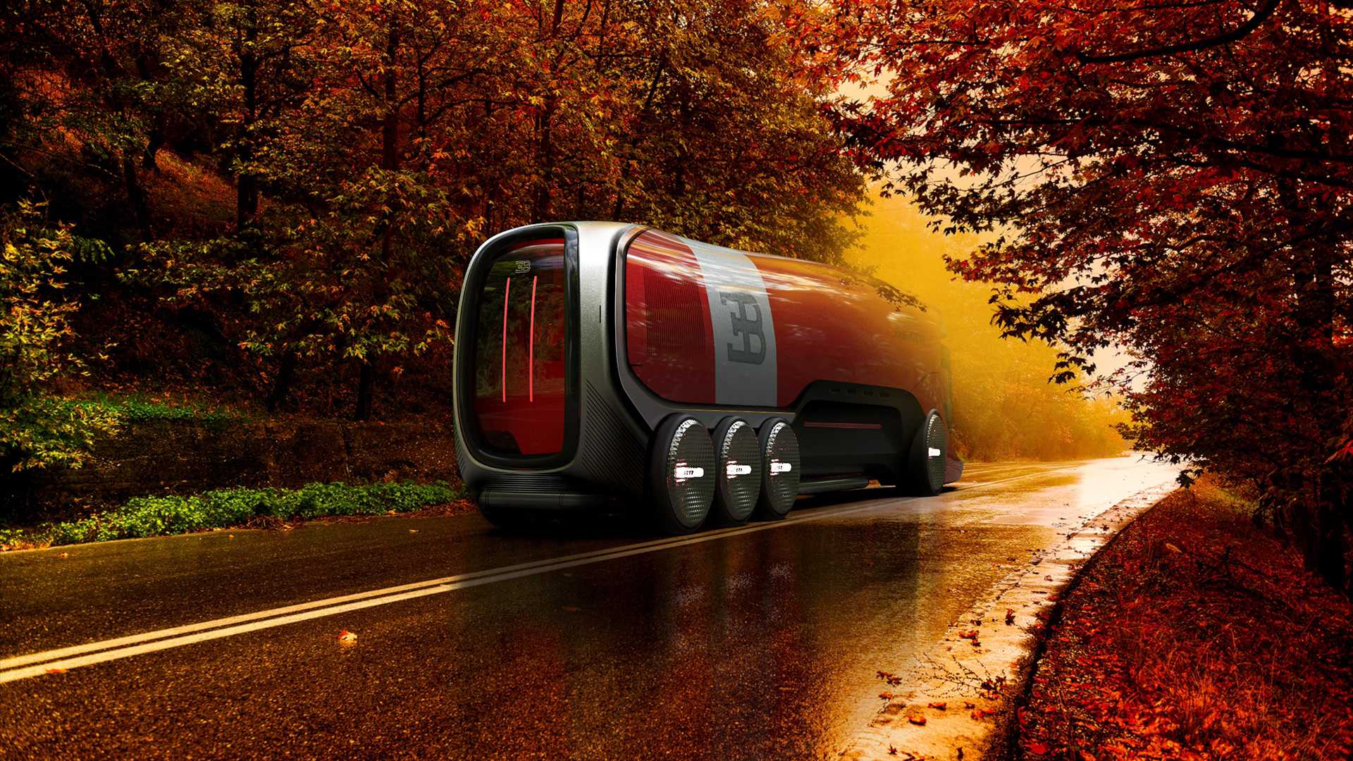 bugatti branded truck