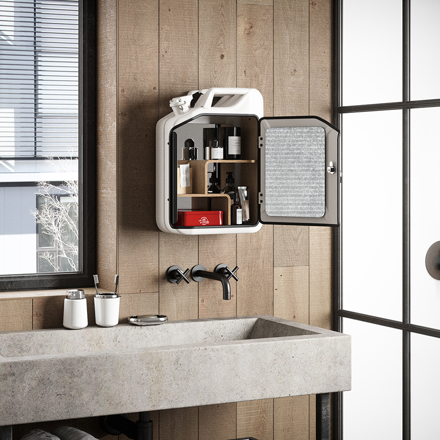 small white bar cabinet