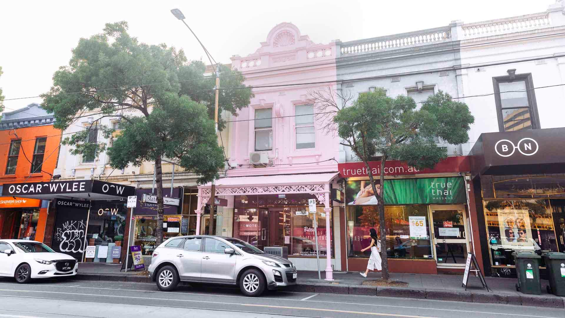pink facade