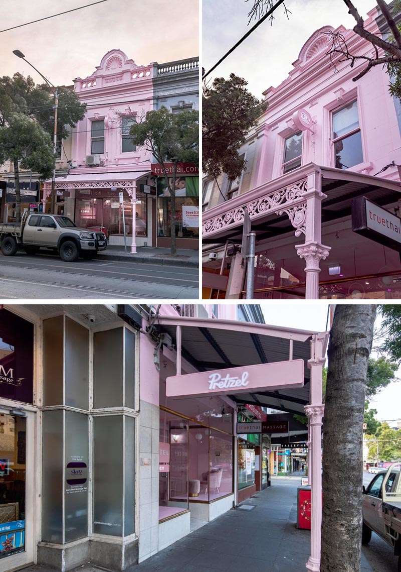 pink facade in australia