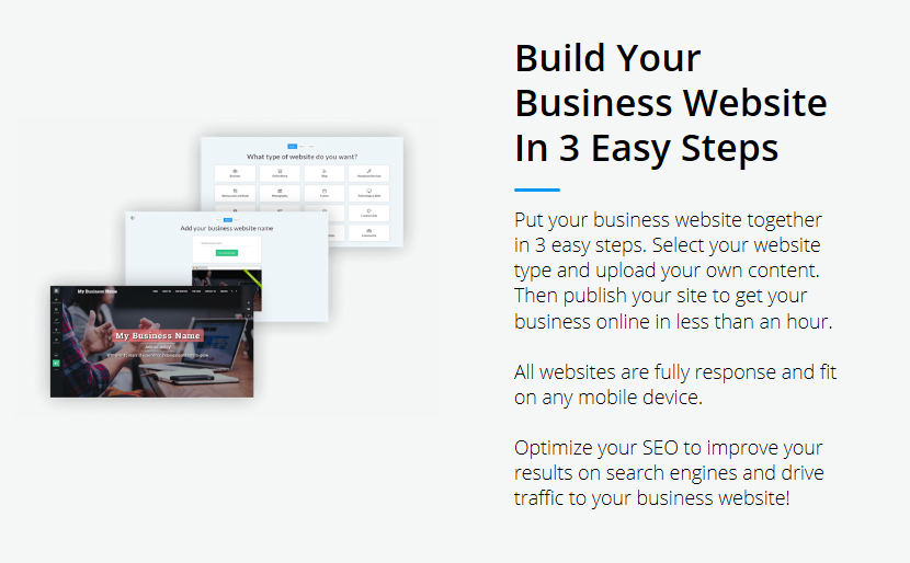 build free business website in 3 easy steps