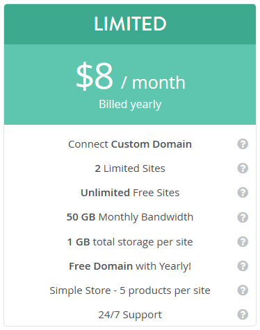 Strikingly free ecommerce website builder limited plan