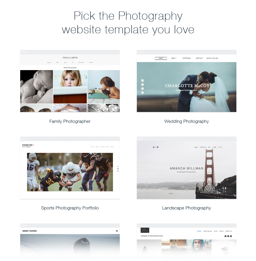 wix best free website builder photography website templates