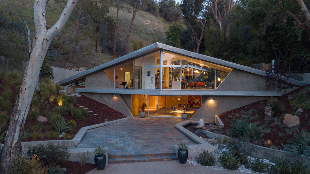 Iconic 'Triangle House' Designed in 1960 by Harry Gesner