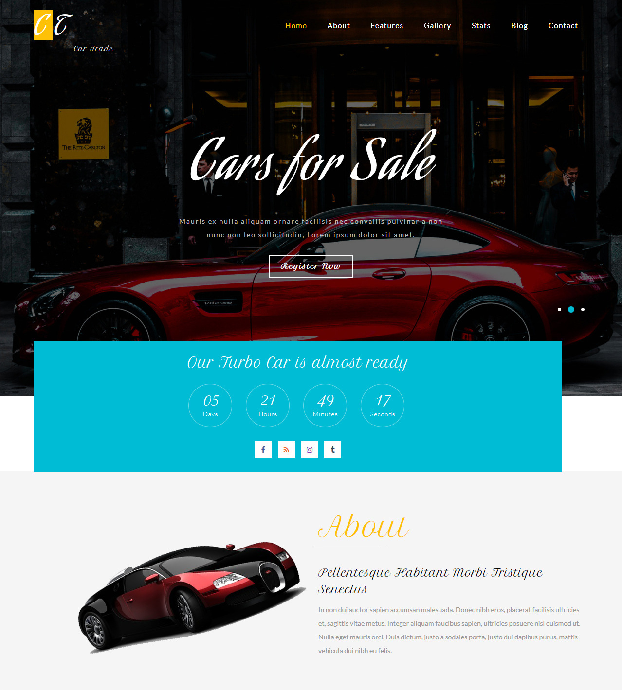 Free Car Trade HTML5 Template