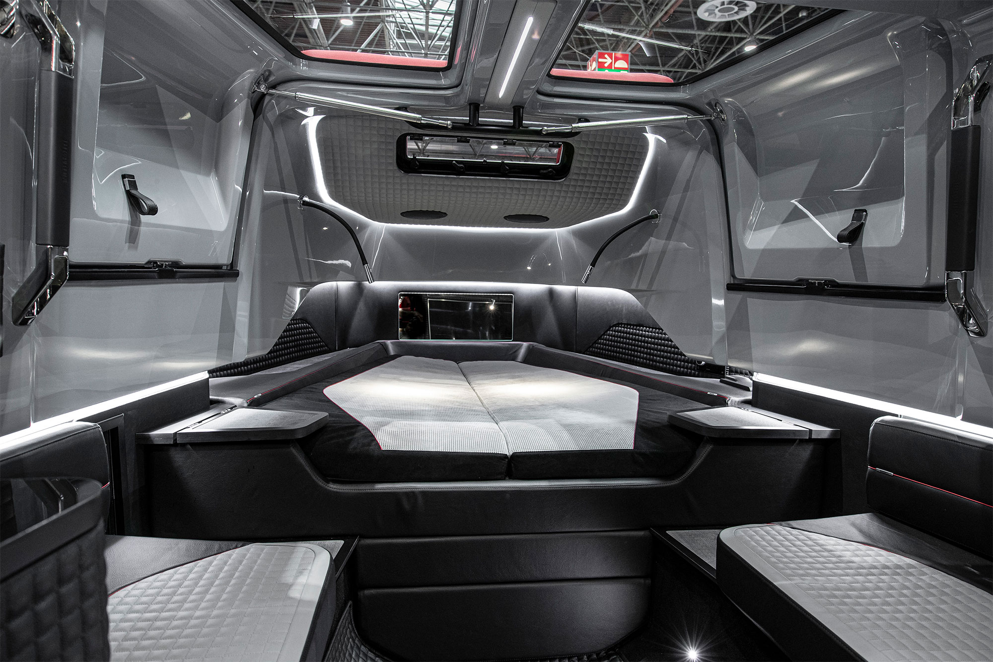 luxury speed boat interior desing