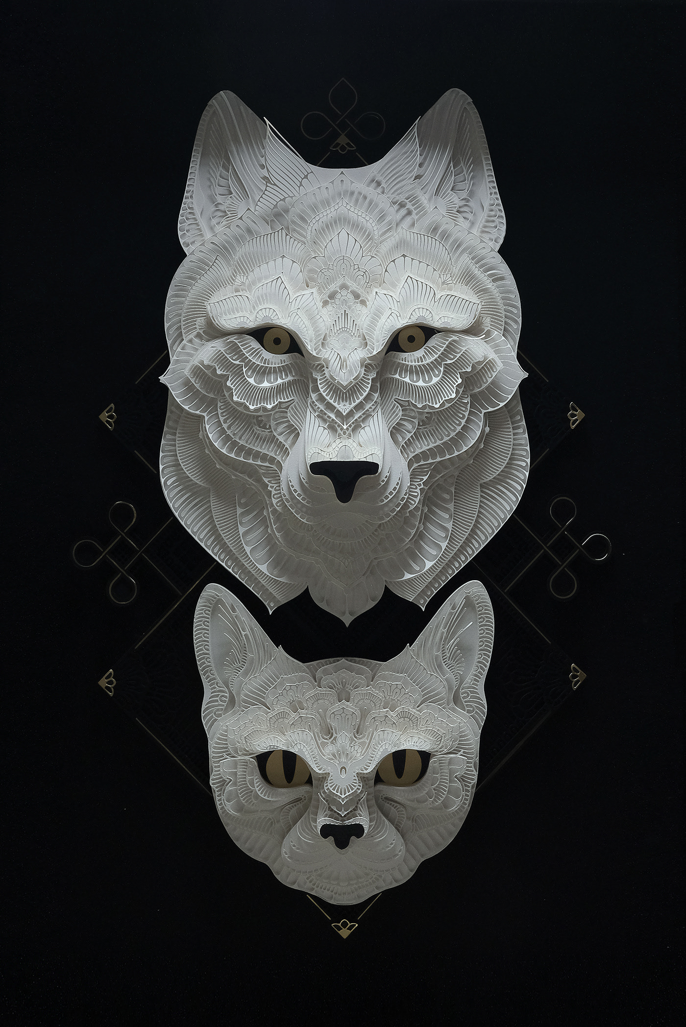 wildlife relief paper sculpture