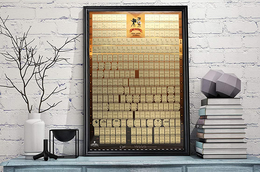 Anniversary Gifts for Him - Scratch Off Movie Poster: 650 Films for The Last 50 Years