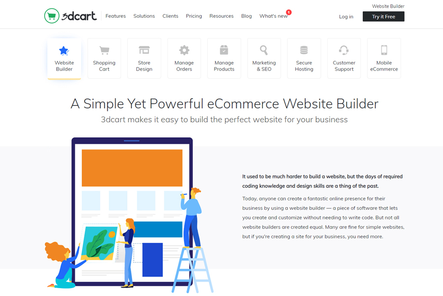3DCart eCommerce website builder