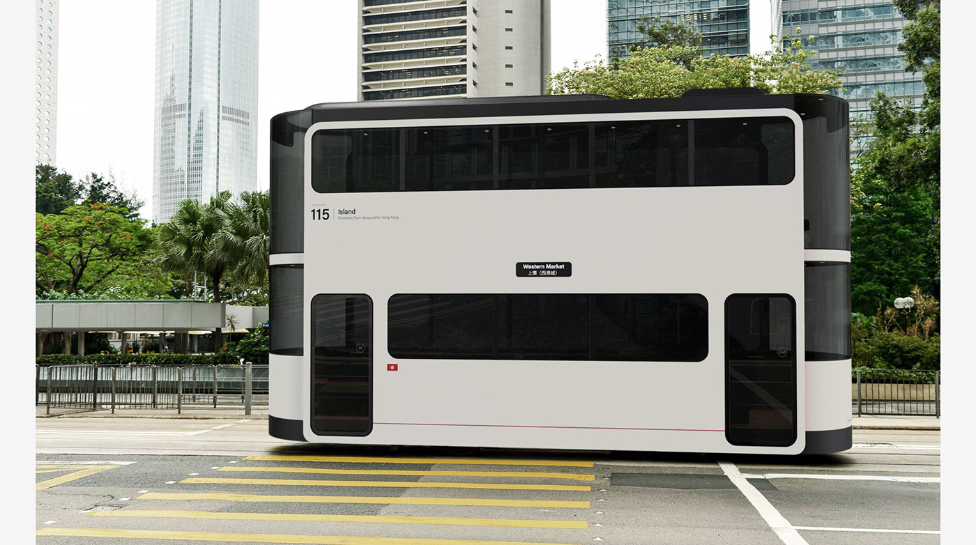 hong kong double decker tram