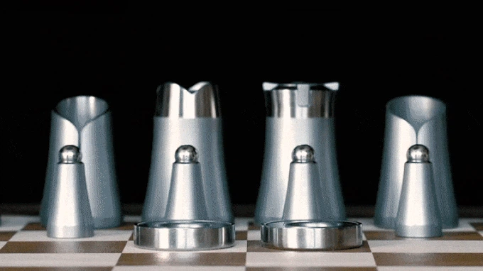 compact portable chess set