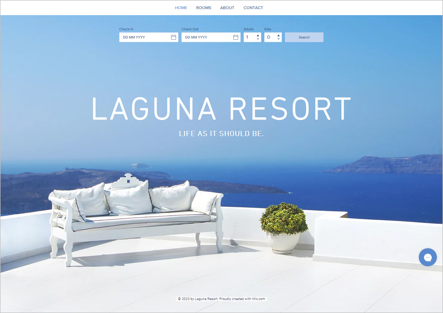 Free Laguna Resort HTML5 Website Template