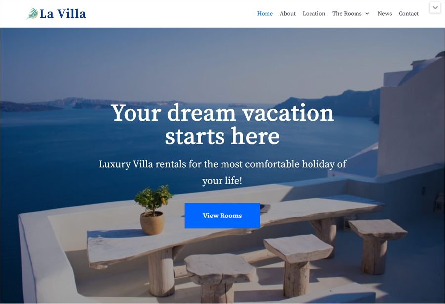 Free Vacation Rental Website Template