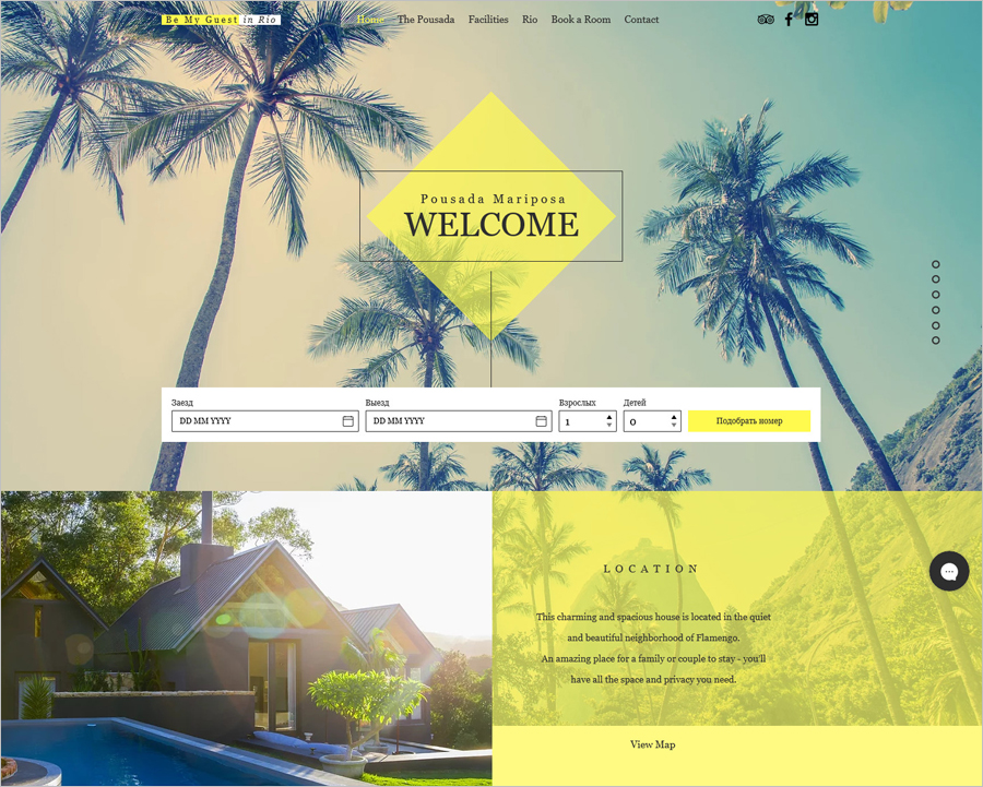 Free Guesthouse HTML5 Website Template