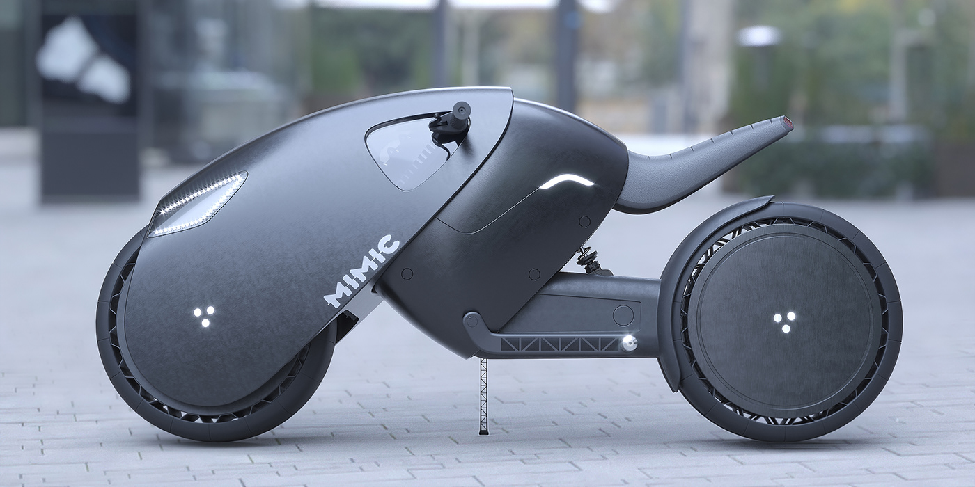 modern electric motorcycle