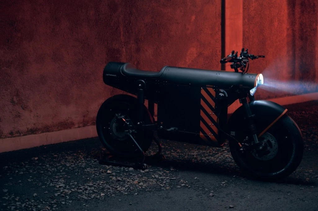 modern vintage motorcycle