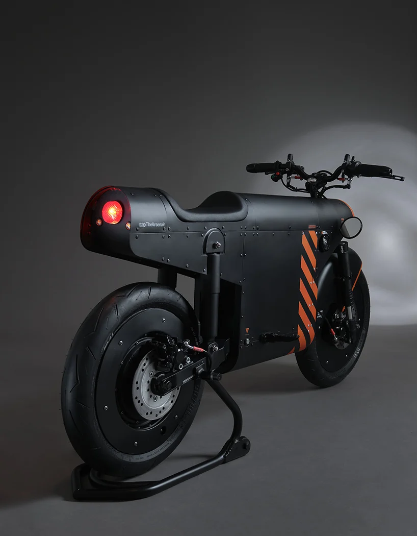 old-school wwii style motorcycle