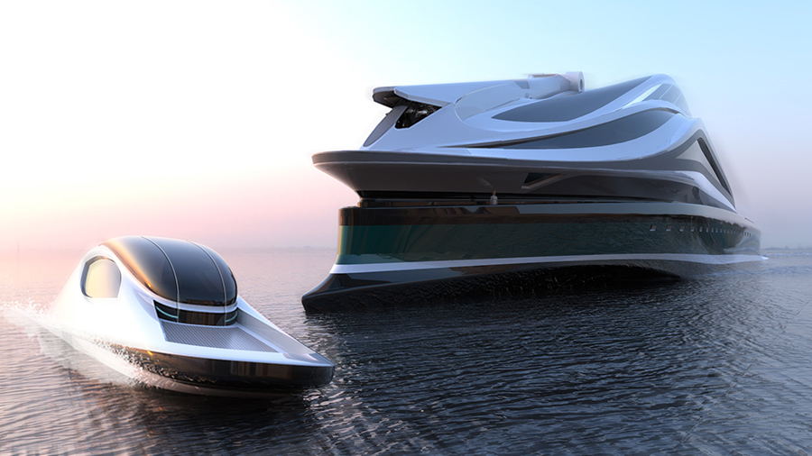 luxury mega yacht