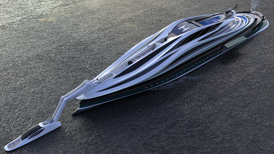 luxury yacht concept
