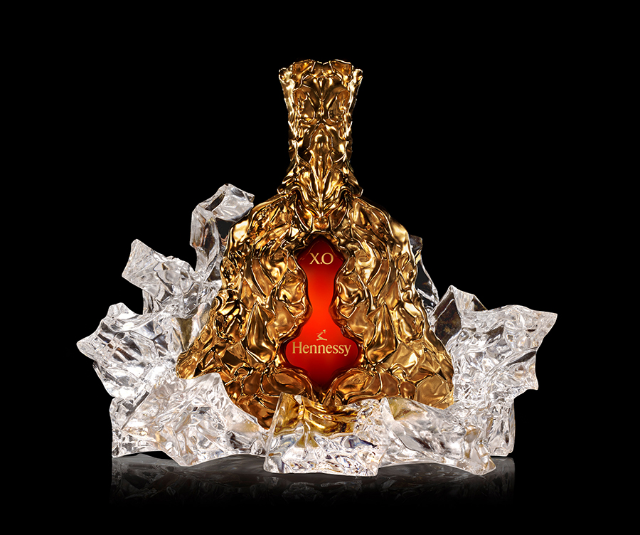 Limited Edition Gold Bottle for the 150th Anniversary of Hennessy’s X.O Cognac