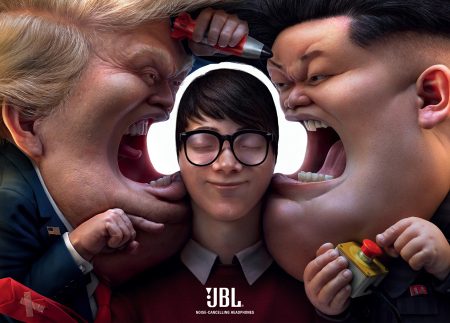 Powerful Noise-Cancelling Headphone Campaign by JBL