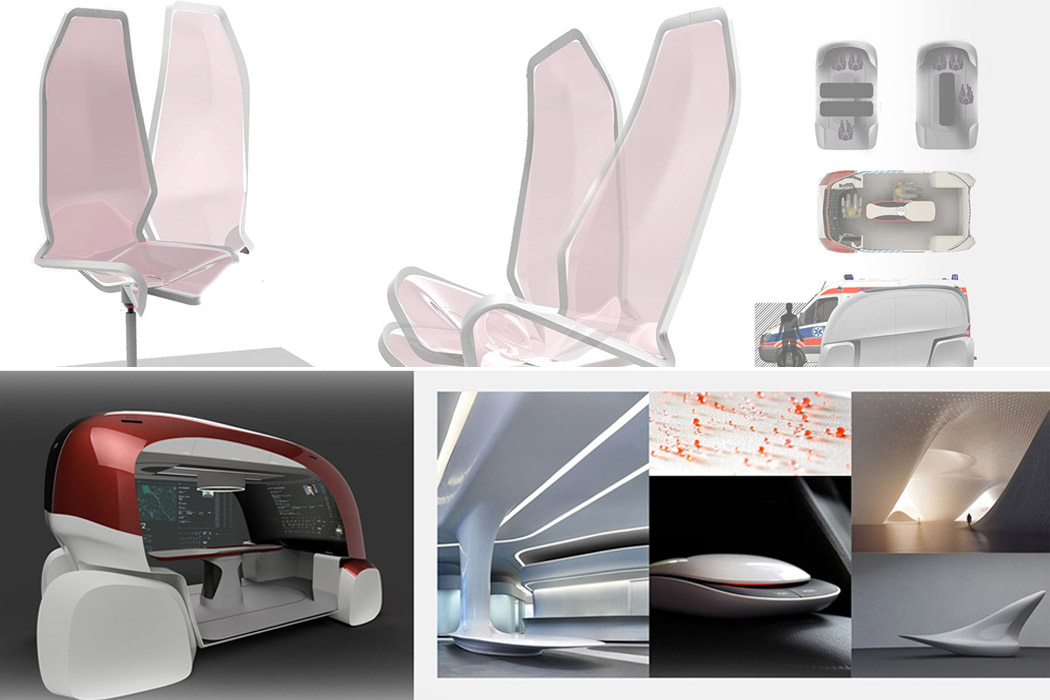 autonomous ambulance concept with a drone