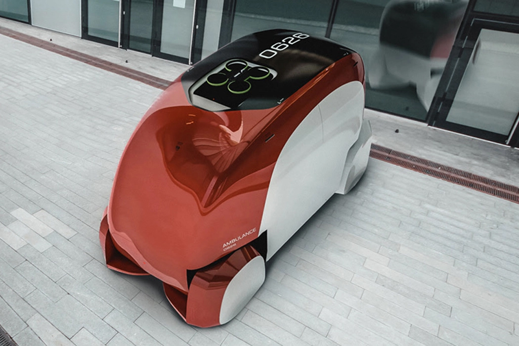 Autonomous Ambulance With a Drone to Clear Way in Crowded Cities