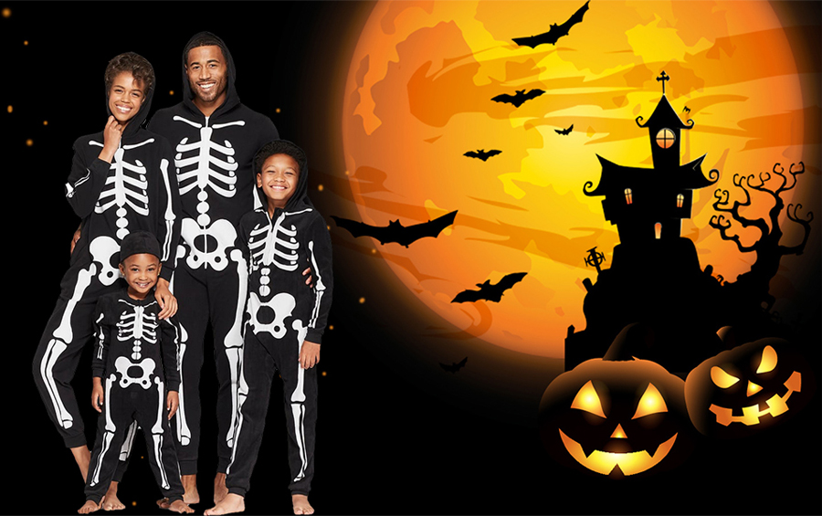 Family Jammies Cotton Skeleton Jumpsuits